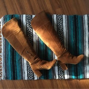 Franco Sarto Pameline Suede Over The Knee Boot Size 7